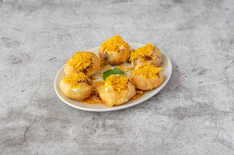 South Indian Vegetarian dish at Sagar Restaurant London Dahi Potato Puri