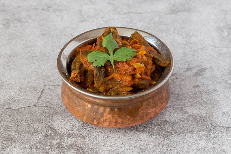 South Indian Vegetarian dish at Sagar Restaurant London Bhindi Bajee