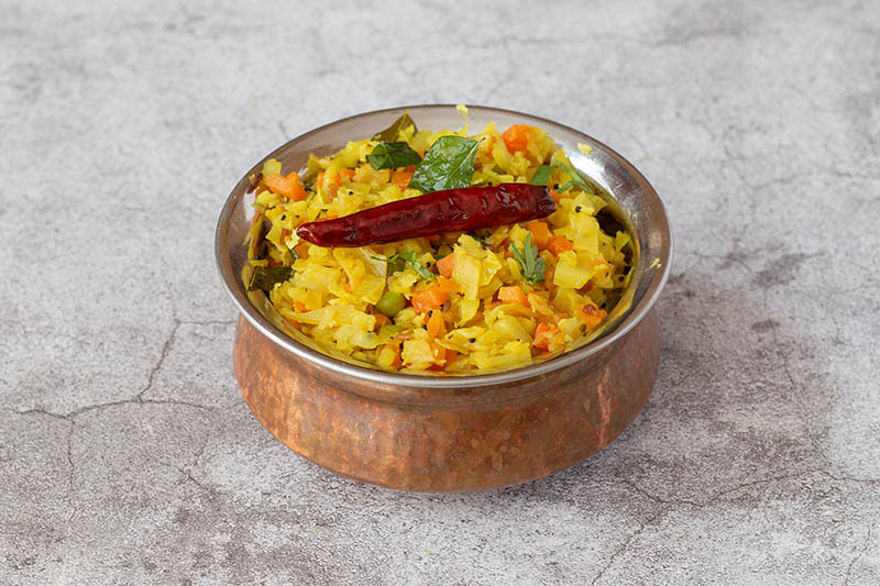 South Indian Vegetarian dish at Sagar Restaurant London Suki Bhajee