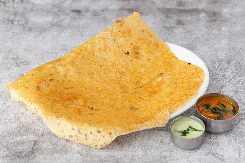 South Indian Vegetarian dish at Sagar Restaurant London Rava Dosa
