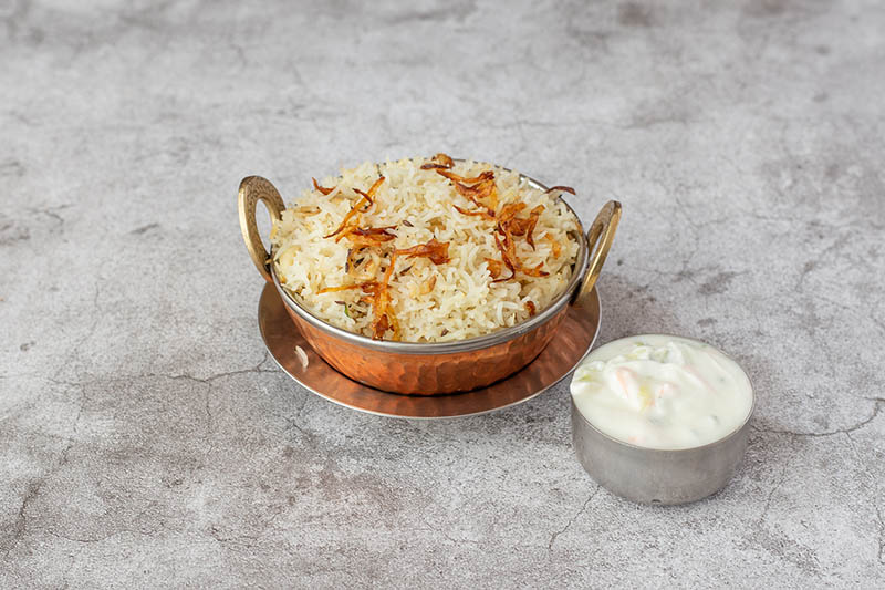 South Indian Vegetarian dish at Sagar Restaurant London Garlic Rice