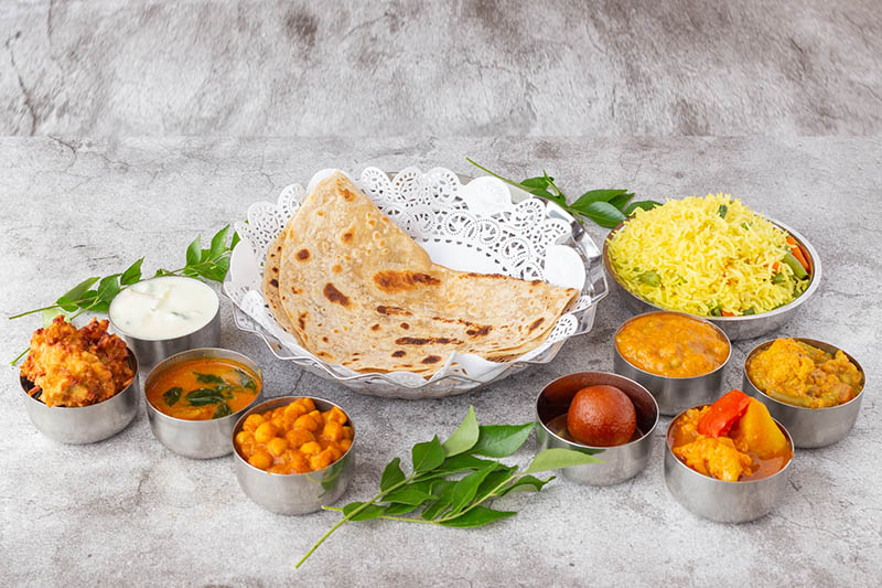 South Indian Vegetarian dish at Sagar Restaurant London Rajdani Thali