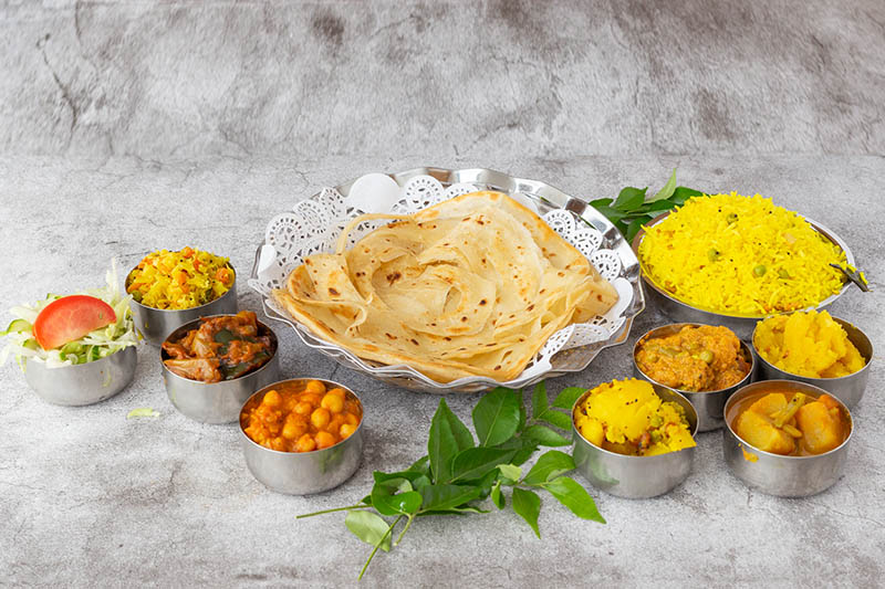 South Indian Vegetarian dish at Sagar Restaurant London Vegan Thali