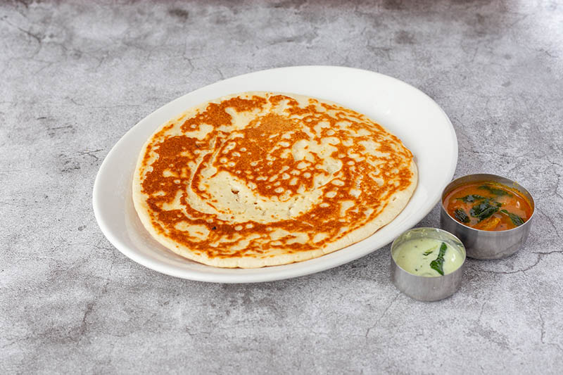 South Indian Vegetarian dish at Sagar Restaurant London Plain Uthappam