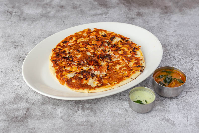 South Indian Vegetarian dish at Sagar Restaurant London Tomato Uthappam